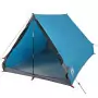 Tenda da Campeggio Telaio ad A per 2 Persone Blu Impermeabile