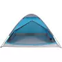 Tenda da Campeggio a Cupola per 4 Persone Blu Impermeabile