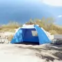 Tenda da Spiaggia 2Persone Azzurro Rilascio Rapido Impermeabile