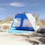 Tenda da Spiaggia 3Persone Azzurro Rilascio Rapido Impermeabile