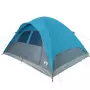 Tenda da Campeggio a Cupola per 4 Persone Blu Impermeabile