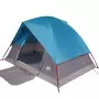 Tenda da Campeggio a Cupola per 2 Persone Blu Impermeabile