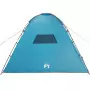 Tenda da Campeggio per 8 Persone Blu Impermeabile