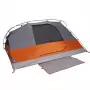 Tenda da Campeggio a Cupola 4 Persone Grigio e Arancione