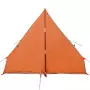 Tenda Campeggio Telaio A 2Persone Grigio Arancione Impermeabile