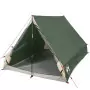 Tenda da Campeggio Telaio ad A per 2 Persone Verde Impermeabile