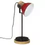 Lampada da Scrivania 25 W Rosso Anticato 17x17x50 cm E27