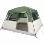 Tenda Familiare Cabina per 6 Persone Verde Impermeabile