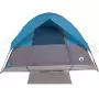 Tenda da Campeggio a Cupola per 4 Persone Blu Impermeabile