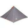 Tenda Familiare Tipi 7 Persone Grigia e Arancione Impermeabile