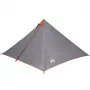 Tenda Familiare Tipi 7 Persone Grigia e Arancione Impermeabile