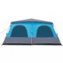 Tenda Familiare a Cupola 8 Persone Blu a Rilascio Rapido