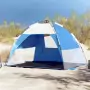 Tenda da Spiaggia 2Persone Azzurro Rilascio Rapido Impermeabile