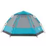 Tenda da Campeggio Cabina 4 Persone Blu a Rilascio Rapido