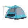 Tenda da Campeggio Cabina 4 Persone Blu a Rilascio Rapido