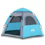 Tenda da Campeggio Cabina 4 Persone Blu a Rilascio Rapido