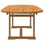 Set Pranzo da Giardino 7pz Legno Massello di Acacia e Textilene