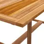 Set Pranzo da Giardino 5pz Legno Massello di Acacia e Textilene