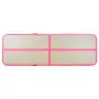 Tappetino Ginnastica Gonfiabile con Pompa 800x100x10cm PVC Rosa