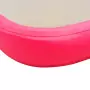 Tappetino Ginnastica Gonfiabile con Pompa 800x100x10cm PVC Rosa