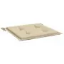 Cuscini per Sedia 2 pz Beige 50x50x3 cm in Tessuto Oxford