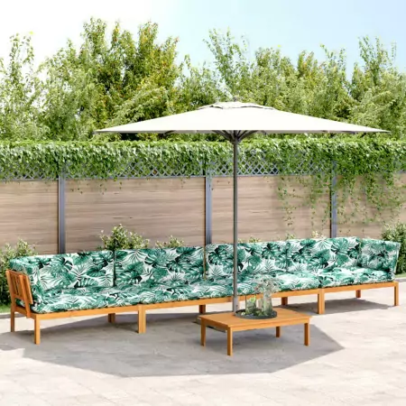 Set Divano Pallet Giardino 5pz con Cuscini Massello Acacia