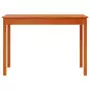 Tavolo Consolle Marrone Cera 110x40x75cm Legno Massello di Pino