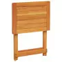 Tavolo da Giardino Pieghevole 50x36x60 cm Legno Massello Acacia