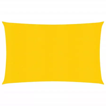 Vela Parasole 160 g/m² Rettangolare Giallo 4x6 m in HDPE