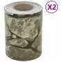 Paravento Giardino 2 pz Aspetto Pietra Grigio 35x0,19 cm PVC