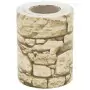 Paravento Giardino 4 pz Aspetto Pietra Grigio 35x0,19 cm in PVC