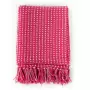 Copriletto in Cotone a Quadri 125x150 cm Rosa