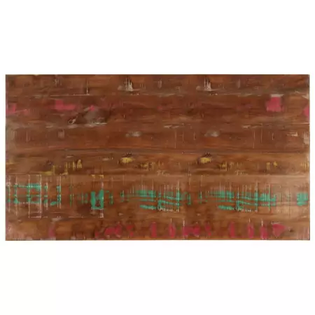 Piano Tavolo 120x50x3,8 cm Rettangolare in Massello di Recupero