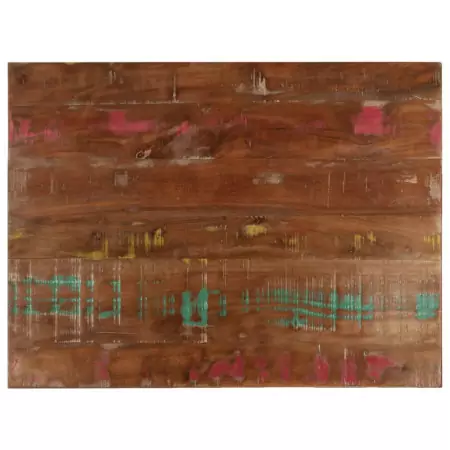 Piano Tavolo 70x60x3,8 cm Rettangolare in Massello di Recupero