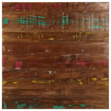 Piano per Tavolo 80x80x3,8 cm Quadrato Legno Massello di Acacia
