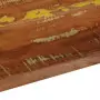 Piano Tavolo 140x40x3,8 cm Rettangolare in Massello di Recupero
