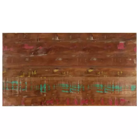 Piano Tavolo 120x60x3,8 cm Rettangolare in Massello di Recupero