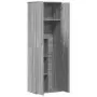 Credenza Grigio Sonoma 60x35x180 cm in Legno Multistrato