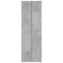 Credenza Grigio Cemento 60x35x180 cm in Legno Multistrato