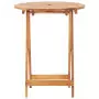 Set da Bistrot 3pz Beige in Polipropilene e Legno Massello