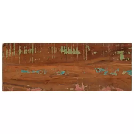 Piano Tavolo 90x40x3,8 cm Rettangolare in Massello di Recupero