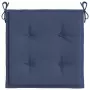 Cuscini per Pallet 6 pz Blu Marino 50x50x3 cm in Tessuto Oxford