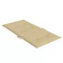 Cuscini Sedia Schiena Bassa 2 pz Beige Mélange 100x50x4 Tessuto