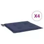 Cuscini per Pallet 4 pz Blu Marino 40x40x3 cm in Tessuto Oxford