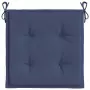 Cuscini per Pallet 4 pz Blu Marino 50x50x3 cm in Tessuto Oxford