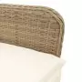 Sedie Reclinabili da Giardino 2pz con Cuscini Beige Polyrattan