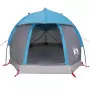 Tenda da Campeggio a Cupola per 1 Persona Blu Impermeabile