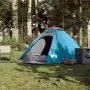 Tenda da Campeggio a Cupola per 4 Persone Blu Impermeabile