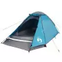 Tenda da Campeggio a Cupola per 4 Persone Blu Impermeabile