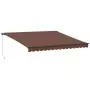 Tenda Sole Retrattile Manuale 400x300 cm Marrone